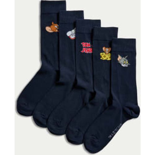 Mens 5pk Tom & Jerry™ Cotton Rich Socks - - M&S Collection - Modalova