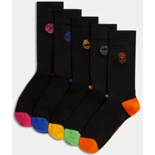 Mens 5pk Cotton Rich Muppets™ Socks - - M&S Collection - Modalova