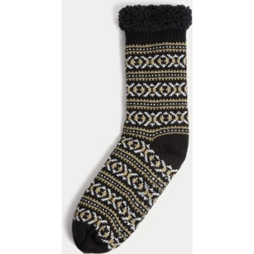 Mens Fair Isle Slipper Socks - - M&S Collection - Modalova