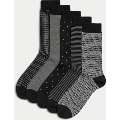 Mens 5pk Assorted Modal Pima Cotton Socks - - Autograph - Modalova