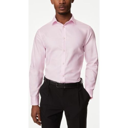 Mens Slim Fit Non Iron Pure Cotton Twill Shirt - - M&S Collection - Modalova