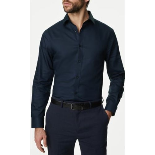 Mens Slim Fit Non Iron Pure Cotton Twill Shirt - - M&S Collection - Modalova