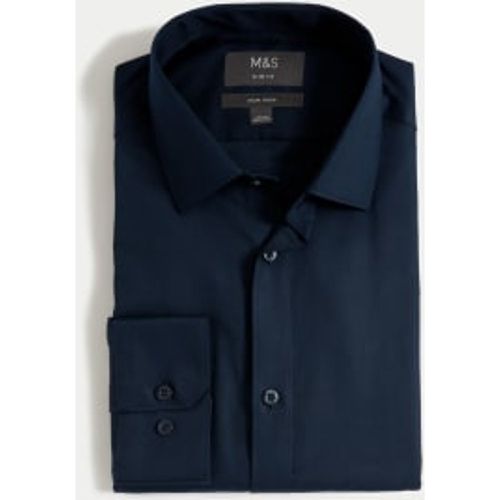 Mens Slim Fit Non Iron Pure Cotton Twill Shirt - - M&S Collection - Modalova