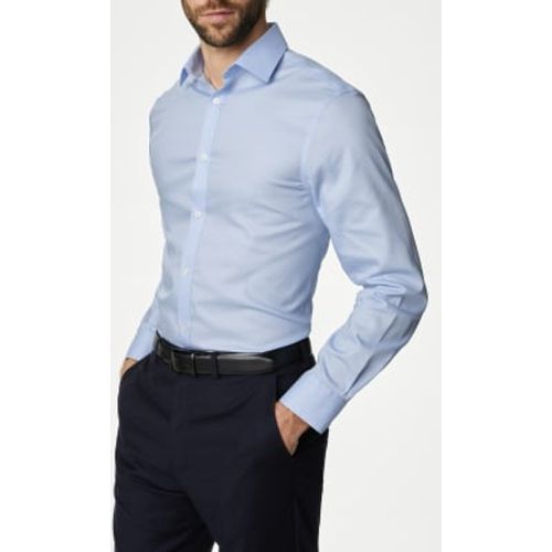 Mens Slim Fit Non Iron Pure Cotton Twill Shirt - - M&S Collection - Modalova