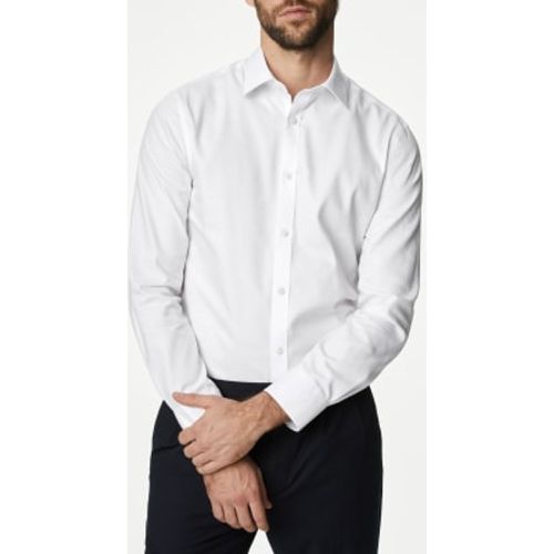 Mens Slim Fit Non Iron Pure Cotton Twill Shirt - - M&S Collection - Modalova