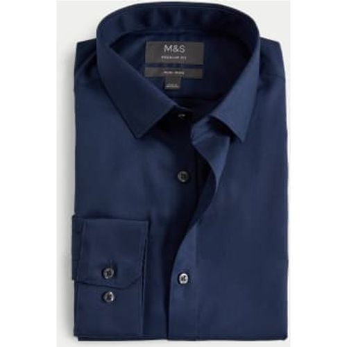 Mens Regular Fit Non Iron Pure Cotton Twill Shirt - - M&S Collection - Modalova