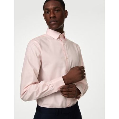 Mens Regular Fit Non Iron Pure Cotton Twill Shirt - - M&S Collection - Modalova