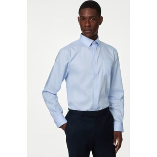 Mens Regular Fit Non Iron Pure Cotton Shirt - - M&S Collection - Modalova