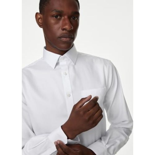 Mens Regular Fit Non Iron Pure Cotton Shirt - - M&S Collection - Modalova