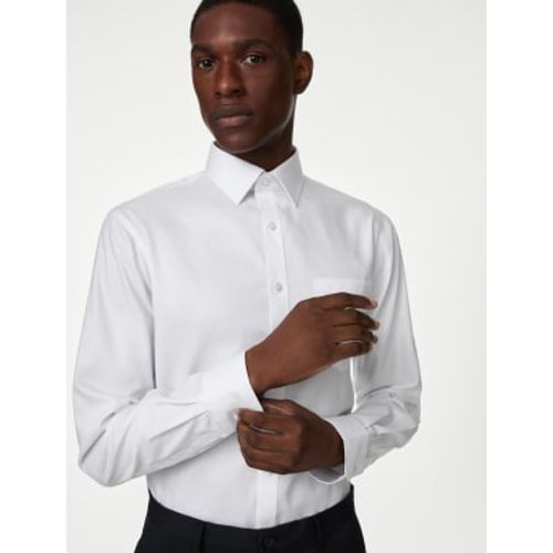 Mens Slim Fit Non Iron Pure Cotton Shirt - - M&S Collection - Modalova