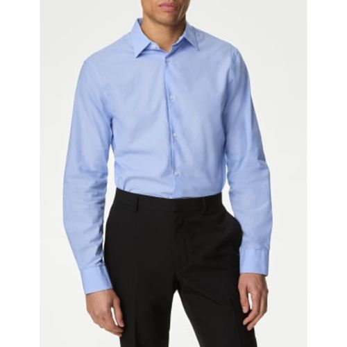 Mens Regular Fit Pure Cotton Textured Shirt - - M&S Collection - Modalova