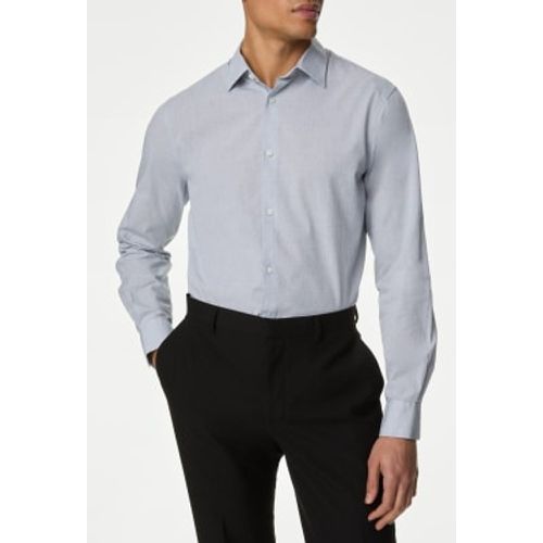 Mens Regular Fit Pure Cotton Textured Shirt - - M&S Collection - Modalova