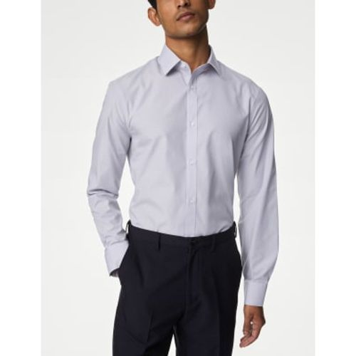 Mens Slim Fit Easy Iron Cotton Blend Shirt - - M&S Collection - Modalova