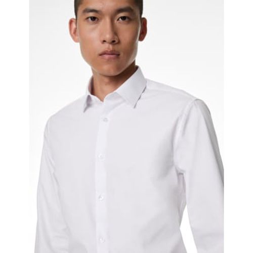 Mens Slim Fit Easy Iron Cotton Blend Shirt - - M&S Collection - Modalova