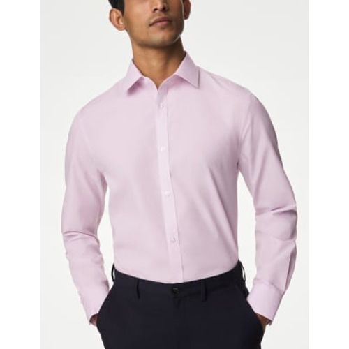 Mens Regular Fit Easy Iron Cotton Blend Shirt - - M&S Collection - Modalova