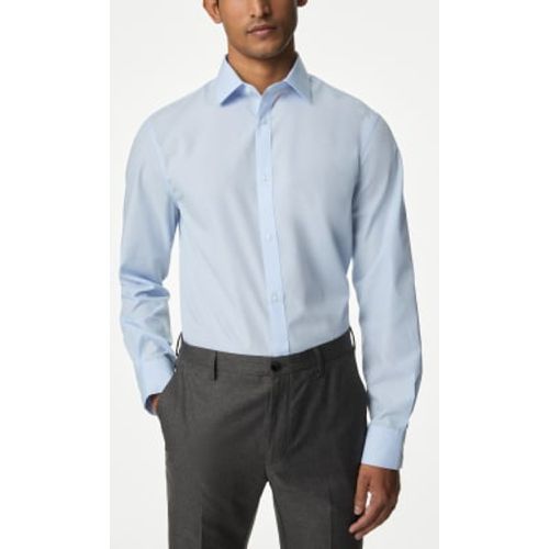 Mens Regular Fit Easy Iron Cotton Blend Shirt - - M&S Collection - Modalova