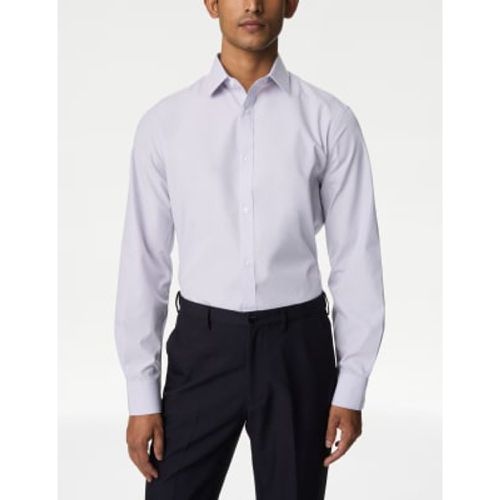 Mens Regular Fit Easy Iron Cotton Blend Shirt - - M&S Collection - Modalova