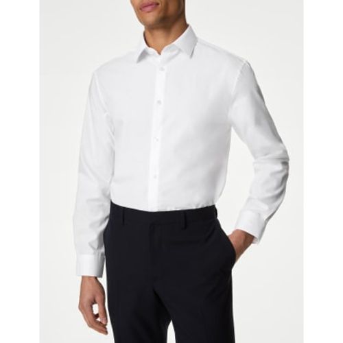 Mens Regular Fit Easy Iron Cotton Blend Shirt - - M&S Collection - Modalova