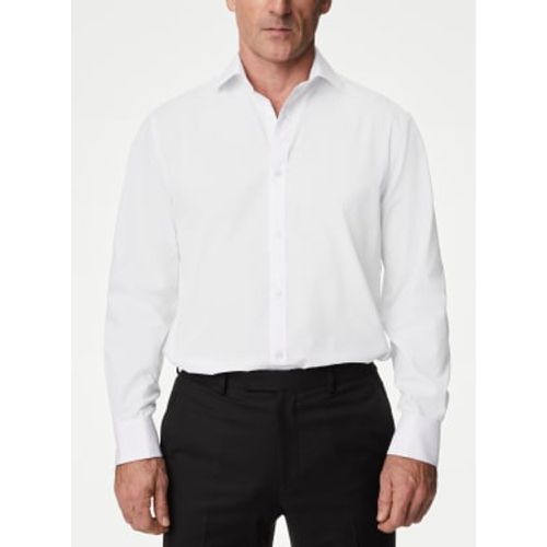 Mens Regular Fit Cotton Blend Double Cuff Shirt - - M&S Collection - Modalova