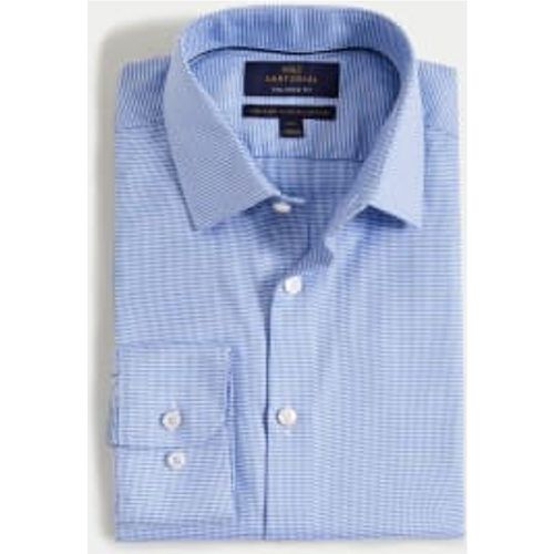 Mens Tailored Fit Easy Iron Pure Cotton Shirt - - M&S SARTORIAL - Modalova