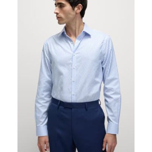 Mens Regular Fit Luxury Cotton Striped Shirt - /, / - M&S SARTORIAL - Modalova