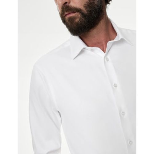 Mens Regular Fit Luxury Cotton Twill Shirt - - M&S SARTORIAL - Modalova