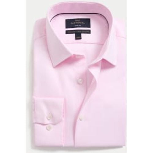 Mens Slim Fit Luxury Cotton Twill Shirt - - M&S SARTORIAL - Modalova