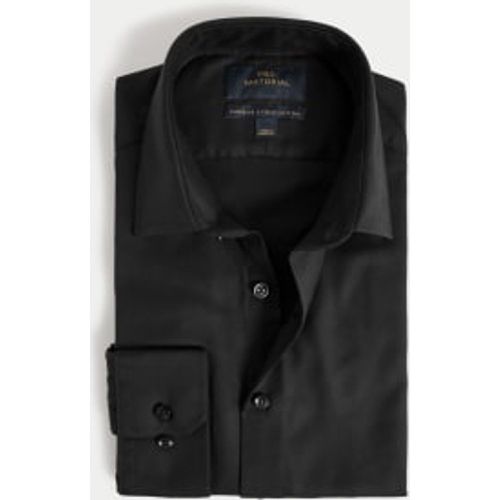 Mens Slim Fit Luxury Cotton Twill Shirt - - M&S SARTORIAL - Modalova