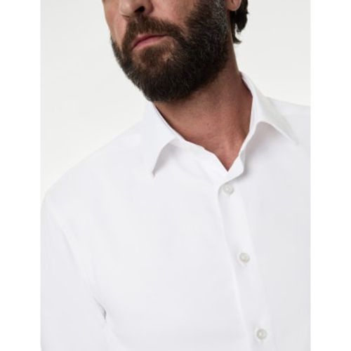 Mens Slim Fit Luxury Cotton Twill Shirt - - M&S SARTORIAL - Modalova