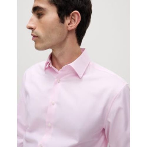 Mens Tailored Fit Luxury Cotton Twill Shirt - - M&S SARTORIAL - Modalova