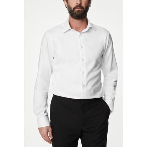 Mens Tailored Fit Luxury Cotton Twill Shirt - - M&S SARTORIAL - Modalova