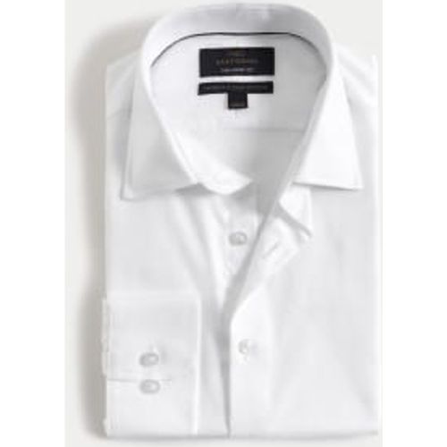 Mens Tailored Fit Luxury Cotton Twill Shirt - - M&S SARTORIAL - Modalova