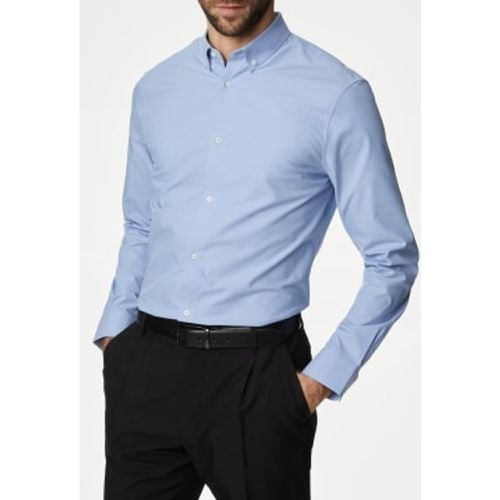 Mens Regular Fit Cotton Stretch 360 Flex™ Shirt - - M&S Collection - Modalova