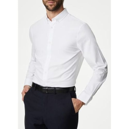 Mens Regular Fit Cotton Stretch 360 Flex™ Shirt - - M&S Collection - Modalova