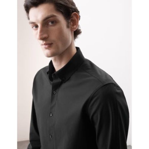 Mens Regular Fit Easy Iron Cotton Rich 360 Flex™ Shirt - - Autograph - Modalova