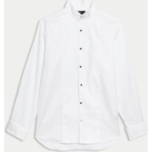 Mens Regular Fit Luxury Cotton Double Cuff Dress Shirt - - M&S SARTORIAL - Modalova