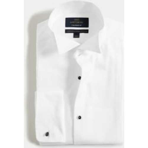 Mens Tailored Fit Luxury Cotton Double Cuff Dress Shirt - - M&S SARTORIAL - Modalova