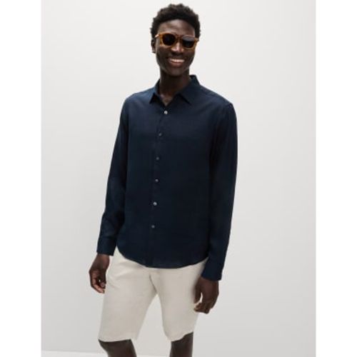 Mens Pure Linen Shirt - - M&S Collection - Modalova