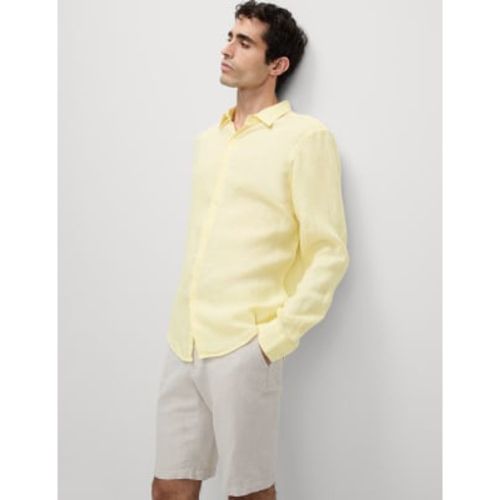 Mens Pure Linen Shirt - - M&S Collection - Modalova