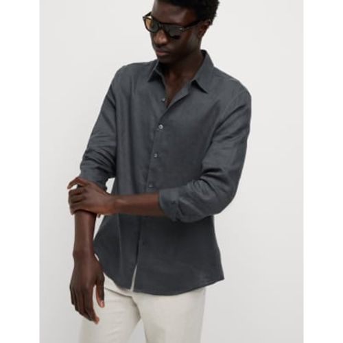 Mens Pure Linen Shirt - - M&S Collection - Modalova