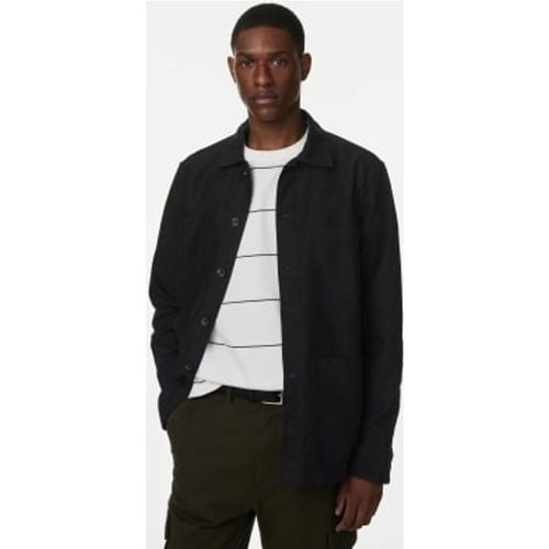 Mens Cotton Rich Overshirt - - M&S Collection - Modalova