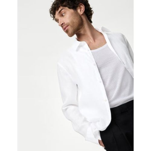 Mens Pure Linen Regular Fit Shirt - - M&S Collection - Modalova