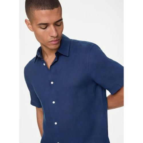 Mens Easy Iron Pure Linen Shirt - - M&S Collection - Modalova