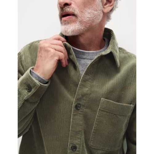 Mens Pure Cotton Corduroy Overshirt - - M&S Collection - Modalova