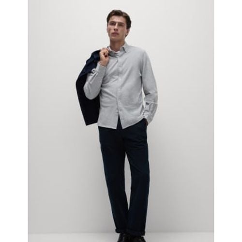 Mens Pure Cotton Pique Shirt - - M&S Collection - Modalova