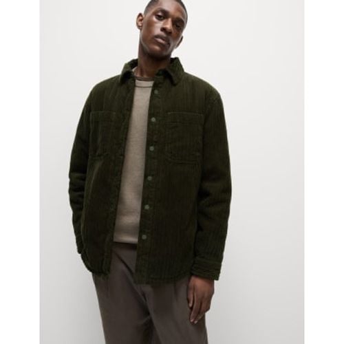 Mens Corduroy Borg Lined Shacket - - M&S Collection - Modalova