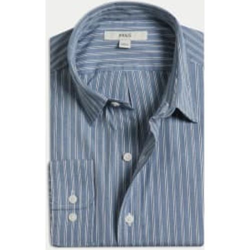 Mens Pure Cotton Striped Oxford Shirt - - M&S Collection - Modalova