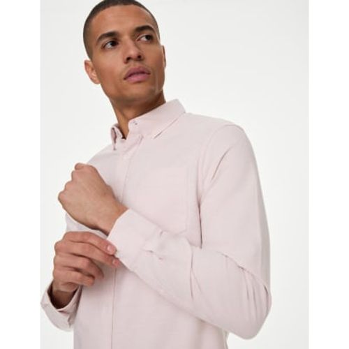 Mens Slim Fit Pure Cotton Oxford Shirt - - M&S Collection - Modalova