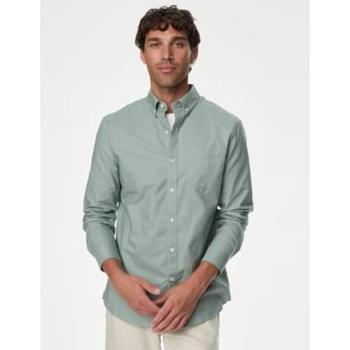 Mens Pure Cotton Oxford Shirt - - M&S Collection - Modalova