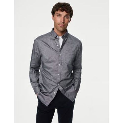 Mens Pure Cotton Oxford Shirt - - M&S Collection - Modalova